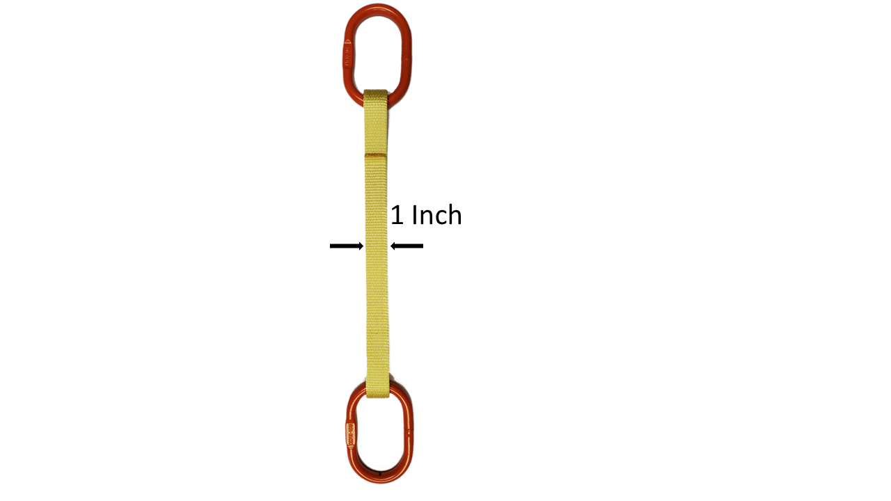 1 inch Wide, One Leg Bridle Sling, 1 ply